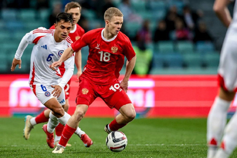 Сборная России уступила Чили со счетом 0:2 в товарищеском матче в Сочи