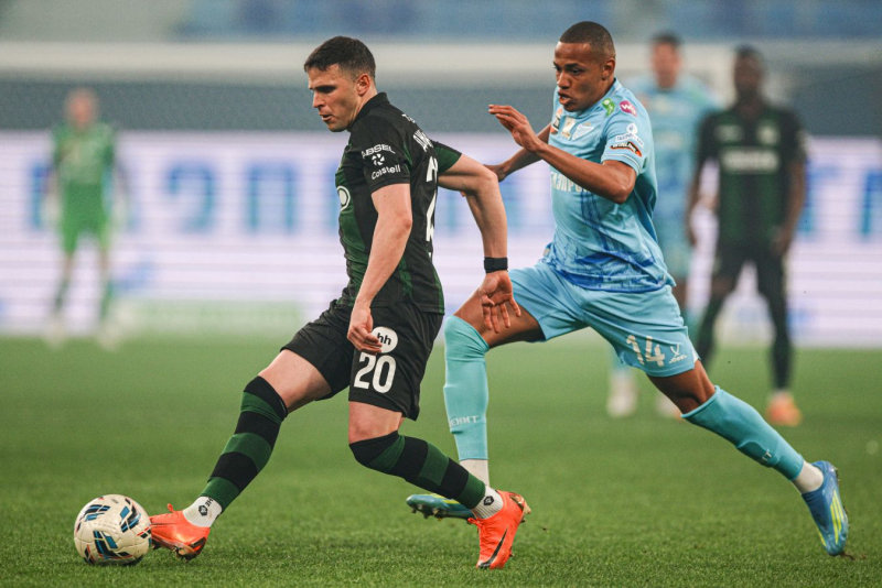 Голы Вендела и Оласы принесли &laquo;Зениту&raquo; и &laquo;Краснодару&raquo; ничью в Санкт-Петербурге